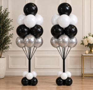 Black and White Simple Bouquet - Large (Pair) or Small (Set of 3)