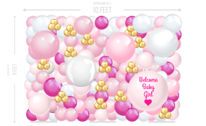 Baby Girl Wall Simple Large