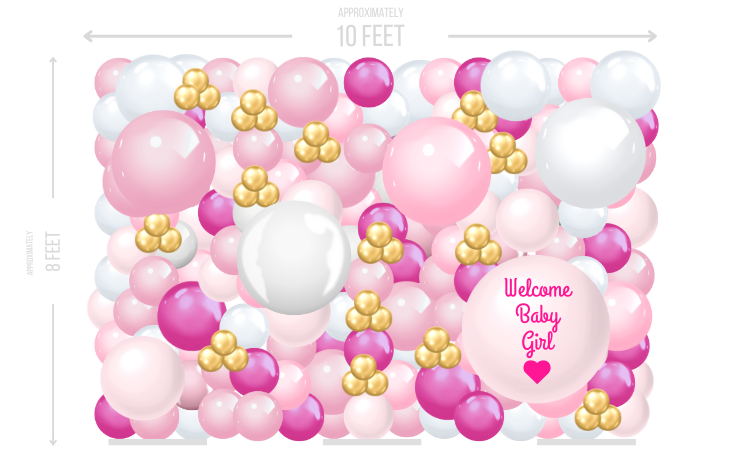 Baby Girl Wall Simple Large