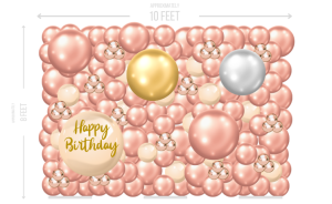 Rose Gold Wall Simple Large