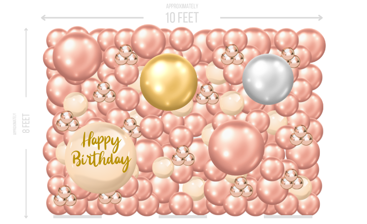 Rose Gold Wall Simple Large