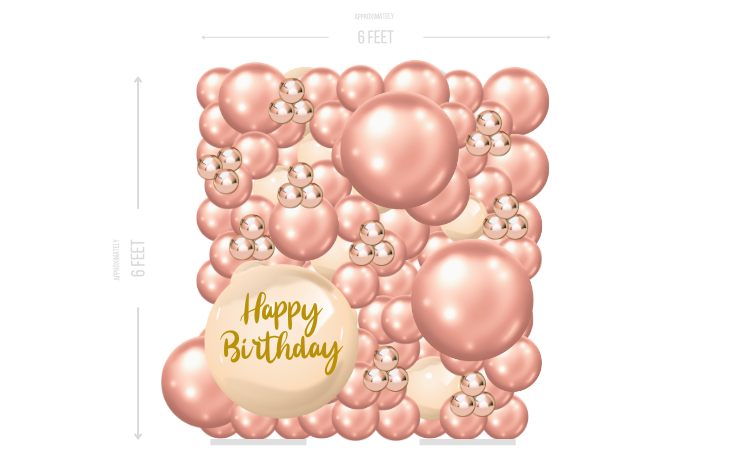 Rose Gold Wall Simple Small