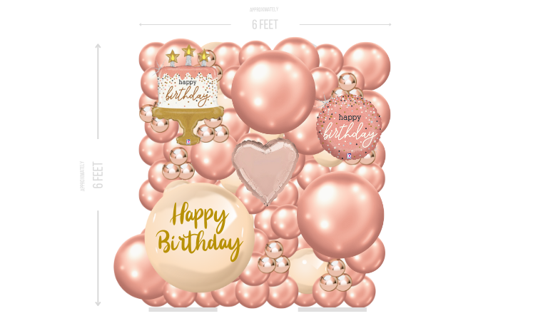 Rose Gold Wall Fancy Small