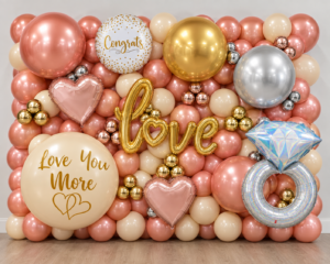 Marry Me Balloon Wall - Fancy