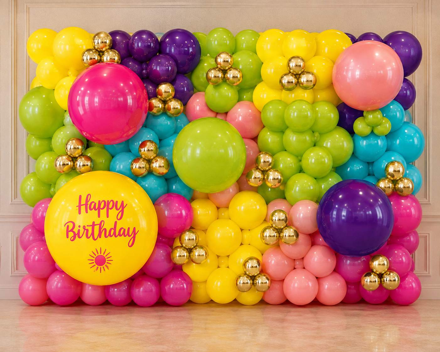 California Vibes Balloon Wall - Simple