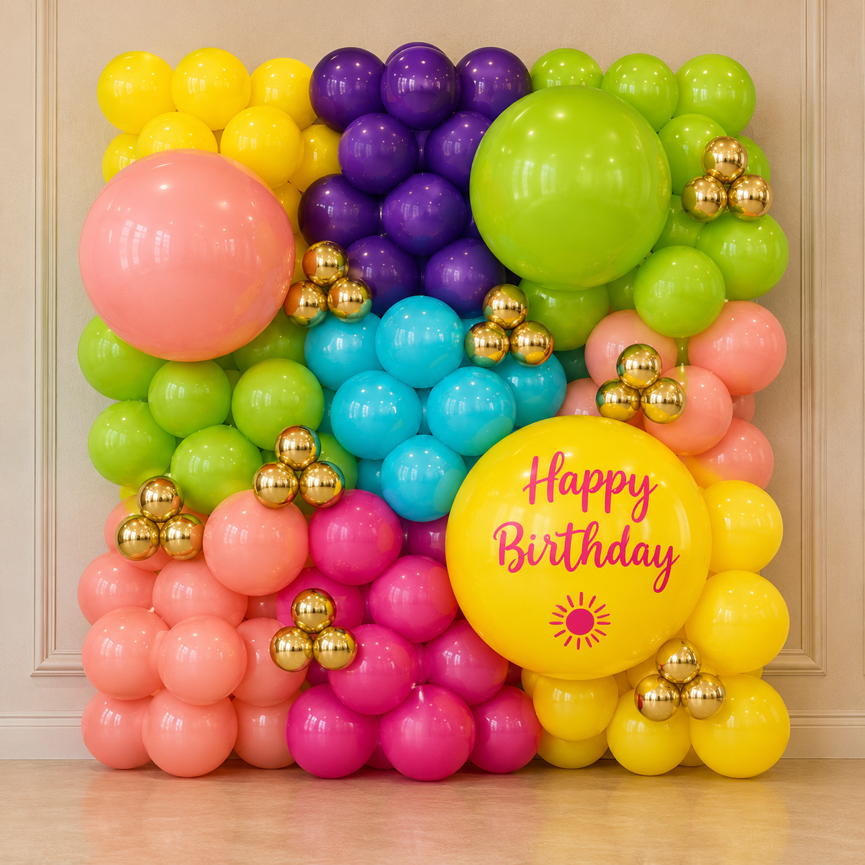 California Vibes Balloon Wall - Simple - Image 2