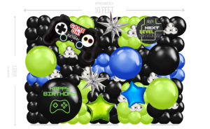 Video Game Balloon Wall - Fancy