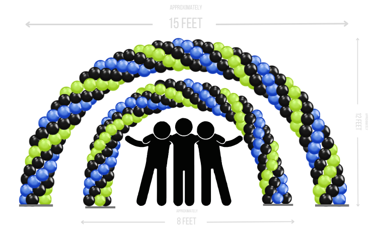 Video Game Spiral Arch - 20ft or 30ft - Image 2