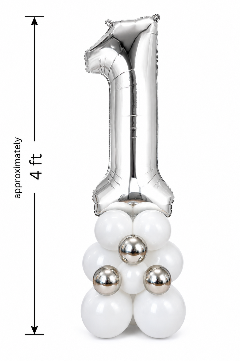 White Number Sculpture - Image 3
