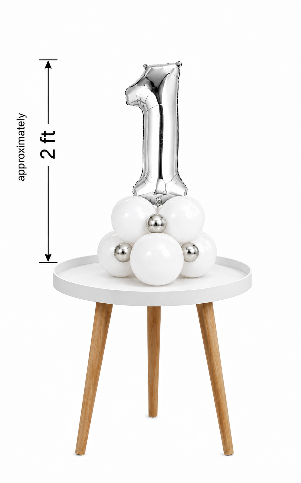 White Number Sculpture - Image 4