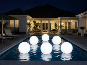White Pool Balloons