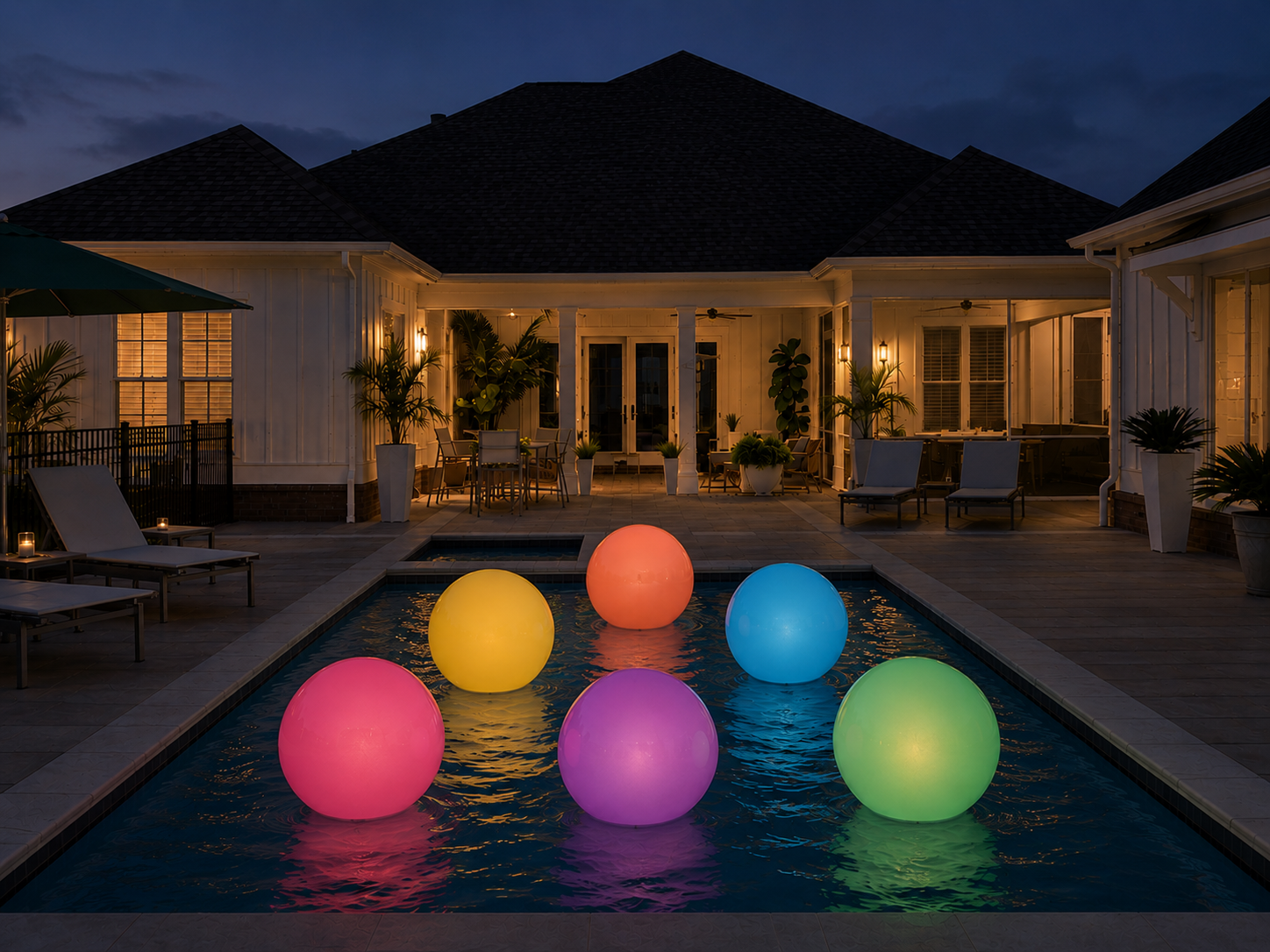 White Pool Balloons - Image 4
